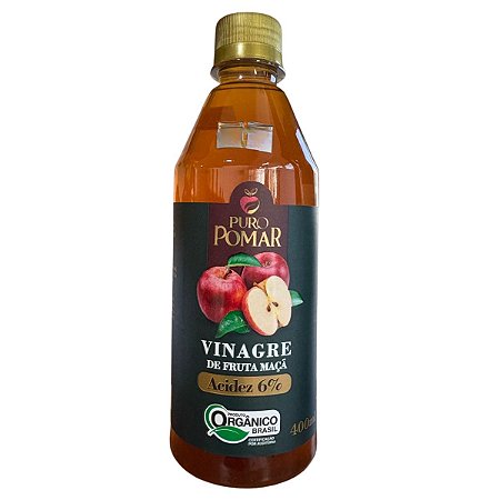 PURO POMAR - VINAGRE MAÇA ORGÂNICO 6% 400ML