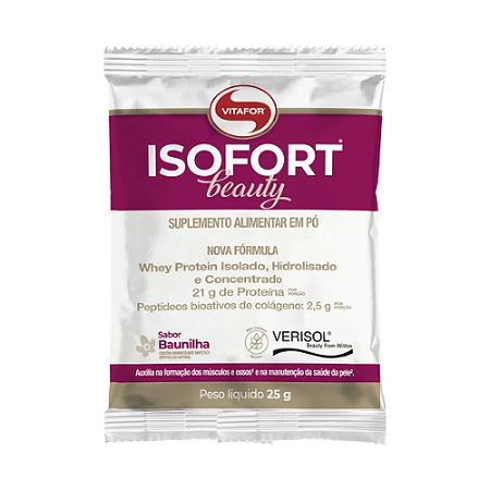 VITAFOR - ISOFORT BEAUTY SACHES 25G BAUNILHA