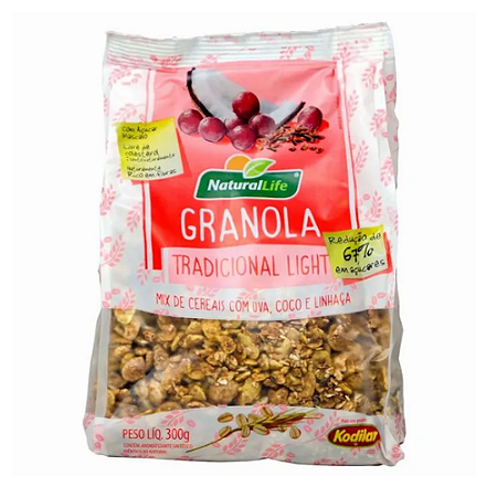 NATURAL LIFE - GRANOLA TRADICIONAL LIGHT 300G