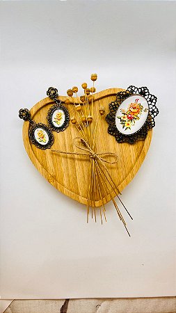 Conjunto Floral Laranja