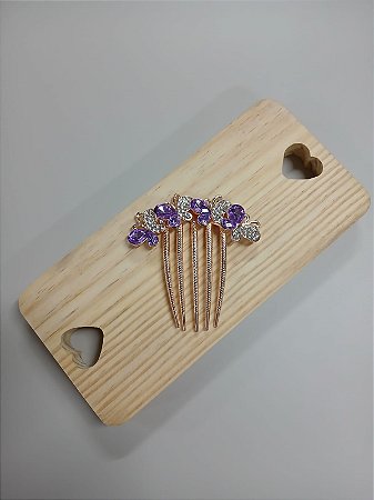 Pente Borboletas Lilás