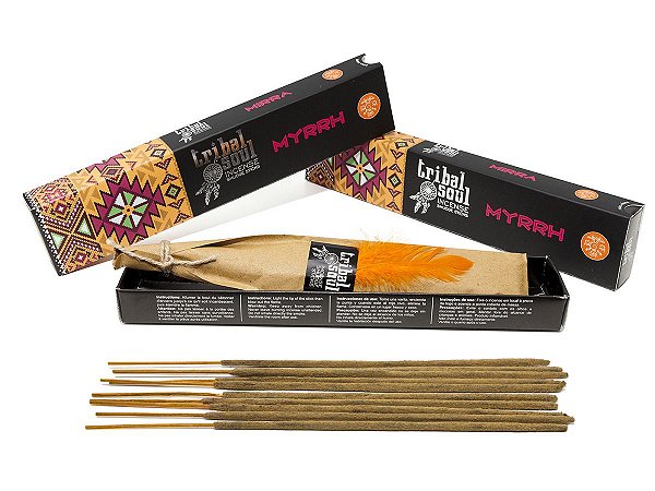 Incenso indiano Mirra Tribal Soul Bênçãos e Curas
