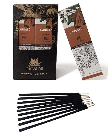 Incenso nirvana natural sandalo o mais vendido