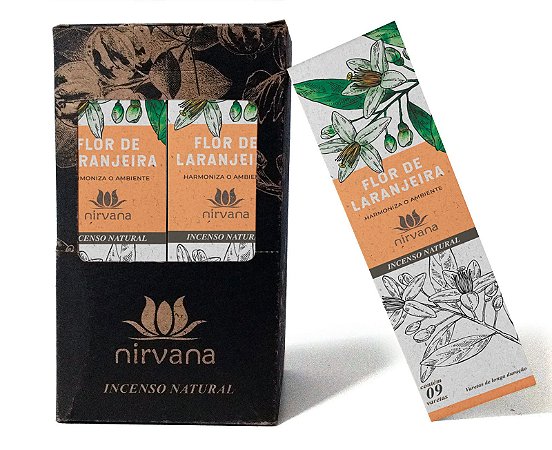 Incenso Nirvana natural aroma Flor de Laranjeira