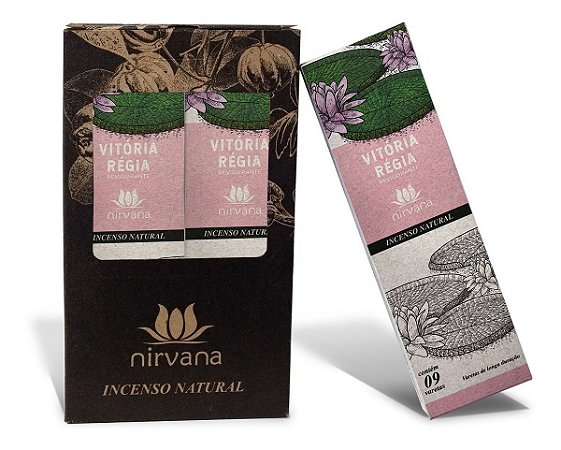 Incenso natural nirvana aroma Vitória Régia