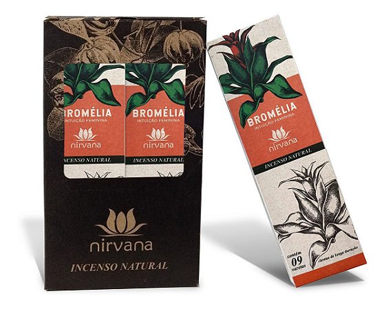 Incenso natural nirvana aroma Bromélia