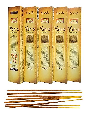 Kit Incensos Orgânicos Massala Yatra Parimal Com 5 Caixas