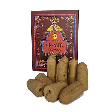 Incenso Cone Cascata Golden Cinnamon 10 cones