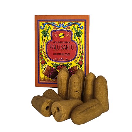 Incenso Cone Cascata Golden Palo Santo 10 cones