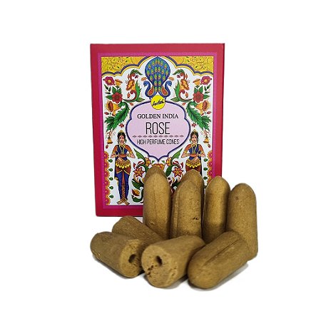 incenso Cone Cascata Golden Rose 10 cones