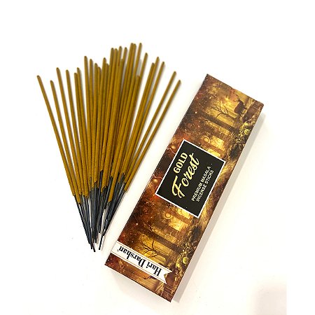 Incenso Gold Forest Massala Indiano Natural 50gr por caixa linha premium