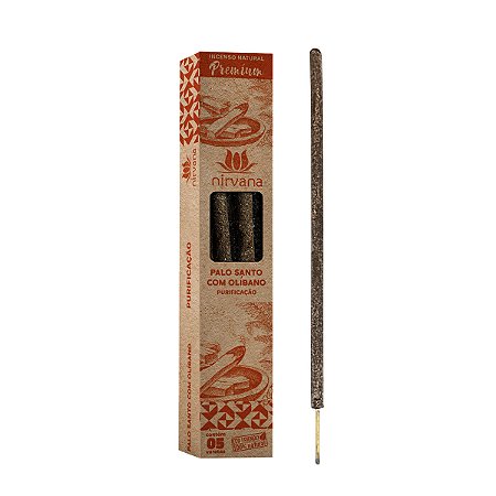 Incenso Nirvana Premium Natural Palo Santo com Olíbano