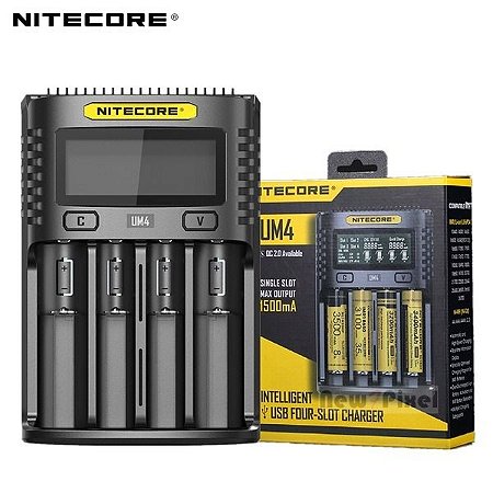 Carregador Inteligente de Baterias UM4 - Nitecore