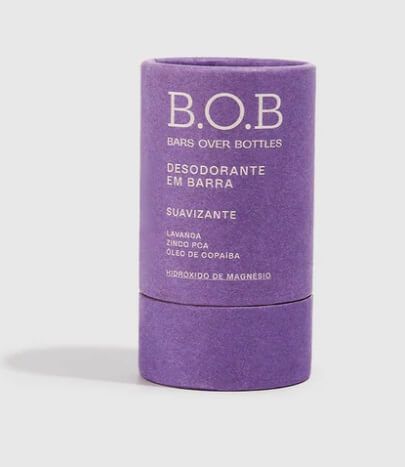 Desodorante Suavizante Roxo 50g - B.O.B