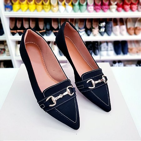 Sapatilha mocassim Preto Clube das Sapatilhas