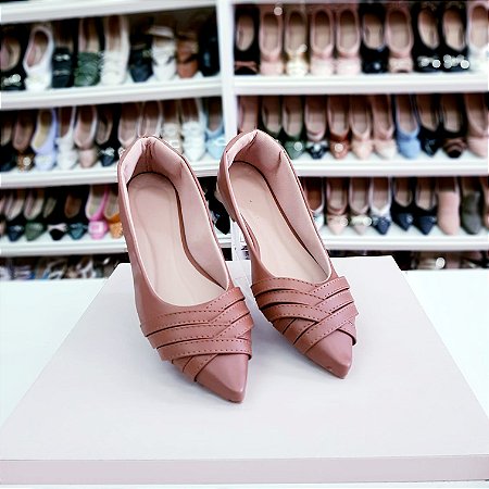 Sapatilha bico fino Juliette Caramelo