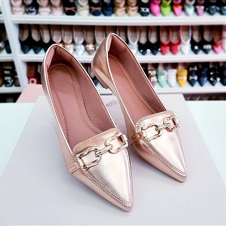 Mocassim Yasmim Rose gold