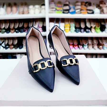 Sapatilha bico fino Erica Preta