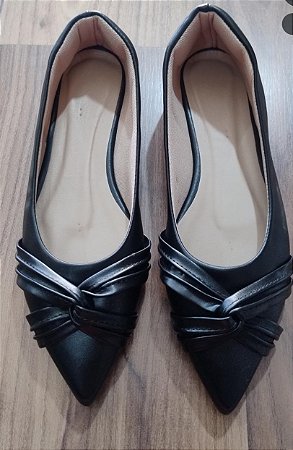 Sapatilha bico fino alongado Ana Preta