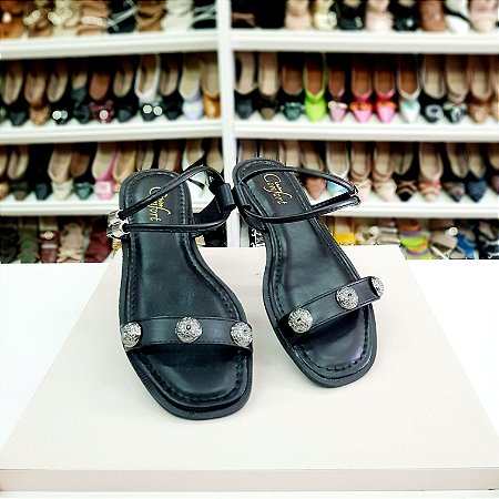 Rasteirinha Confort Preta