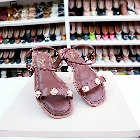 Rasteirinha Confort Marrom