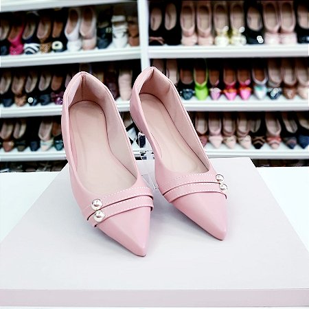 Sapatilha bico fino Rose dois pontinhos