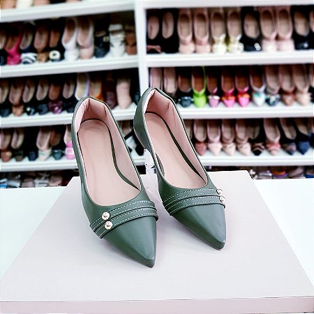 Sapatilha dois pontinhos Verde