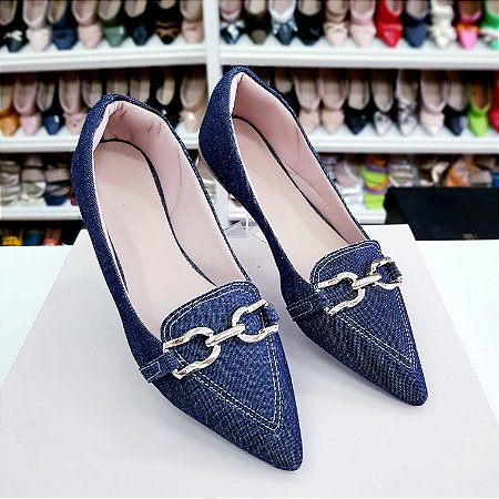 Mocassim Yasmim Jeans