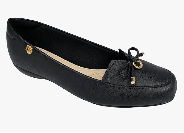 Sapatilha Modare Ultra Conforto Ortopédica Macia Preta