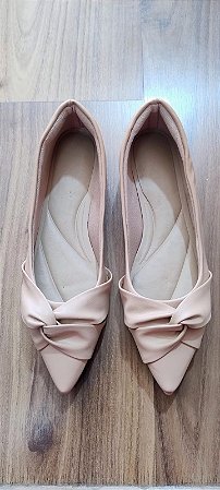 Sapatilha bico fino Lene Nude