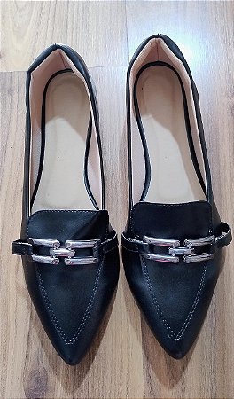 Sapatilha Bico Fino Katia Preto tamanho especial