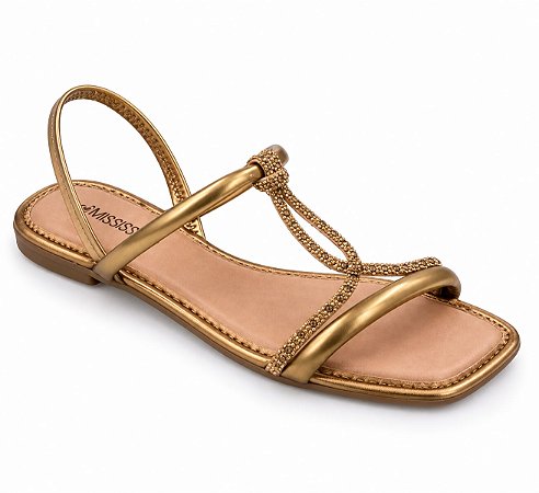 Sandália Rasteira Mississipi Casual Calce Fácil MF842