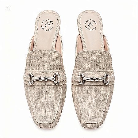 Sapato Mule Feminino Salto Baixo