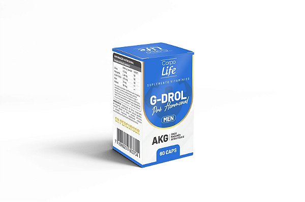 G-drol men akg 60 caps pré hormonal - Corpo life