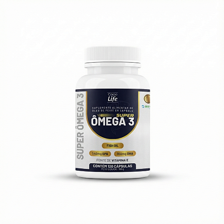Super Ômega 3 Corpo Life – Fish Oil (120 Cápsulas)