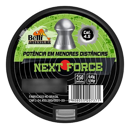 Chumbinho Next Force 4.5mm C/ 250Un