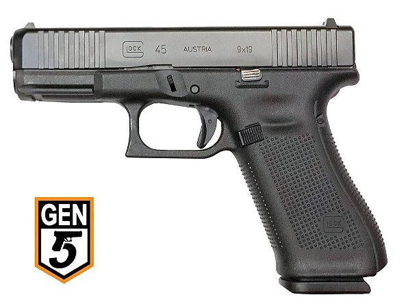Pistola Glock  G45 GEN5 FS, 9mm 17T 102mm