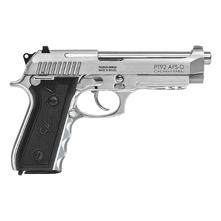 Pistola Taurus PT92 9mm 3x17T 5" 125mm - INOX