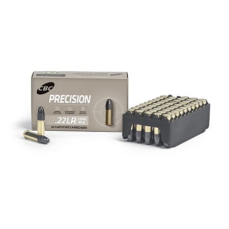 Munição Cartucho CBC 22LR Precision CHOG 40GR - Cx 50 Unidades