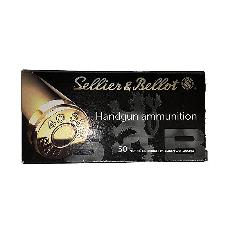 Munição S&B 40S&W FMJ 165GR - Cx 50 Unidades