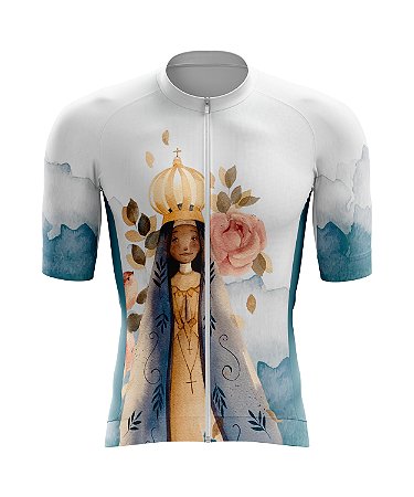 Camisa ciclismo Nossa Senhora Aparecida  - BRANCA