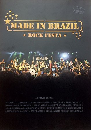 MADE IN BRAZIL - ROCK FESTA AO VIVO SESC BELENZINHO 2016 - DVD