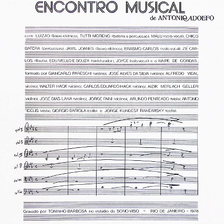 ANTONIO ADOLFO - ENCONTRO MUSICAL- LP