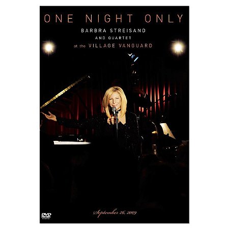 BARBRA STREISAND AND QUARTET LIVE AT THE VILLAGE VANGUARD - ONE NIGHT ONLY - DVD