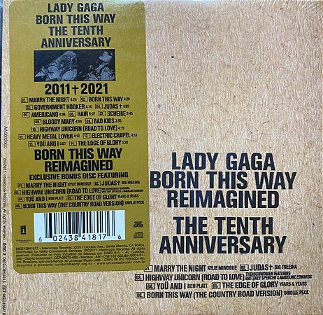 LADY GAGA - BORN THIS WAY - CD