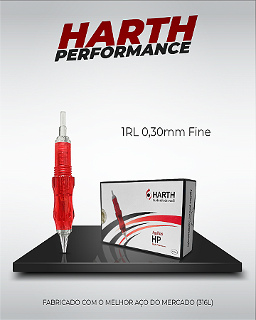 Agulhas Harth HP F - 1RL 0,30 (Fine) - 10 Unidades - Rosca - SILICONE