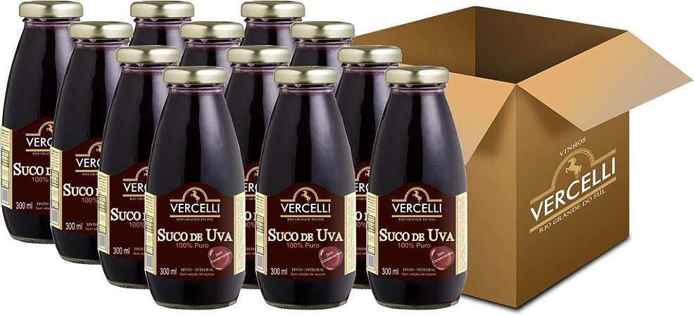 Suco de Uva - Vercelli Tinto Integral 12x300ml