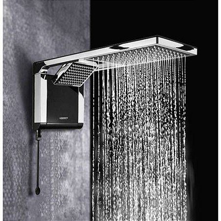 CHUVEIRO LORENZETTI ACQUA STORM  7800W 200V Preto E Cromado