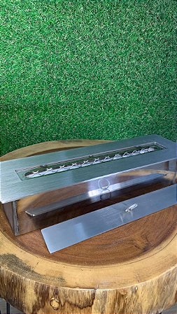 Queimador para Lareira Ecológica 40cm Inox 304