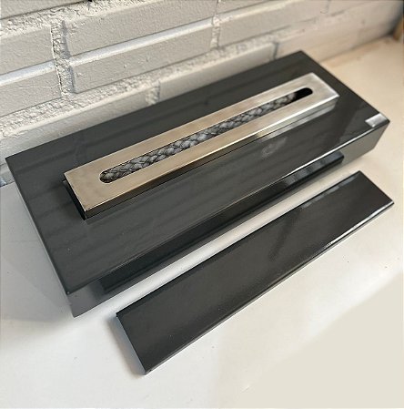 Lareira Ecológica Slim Aço Cinza Executivo